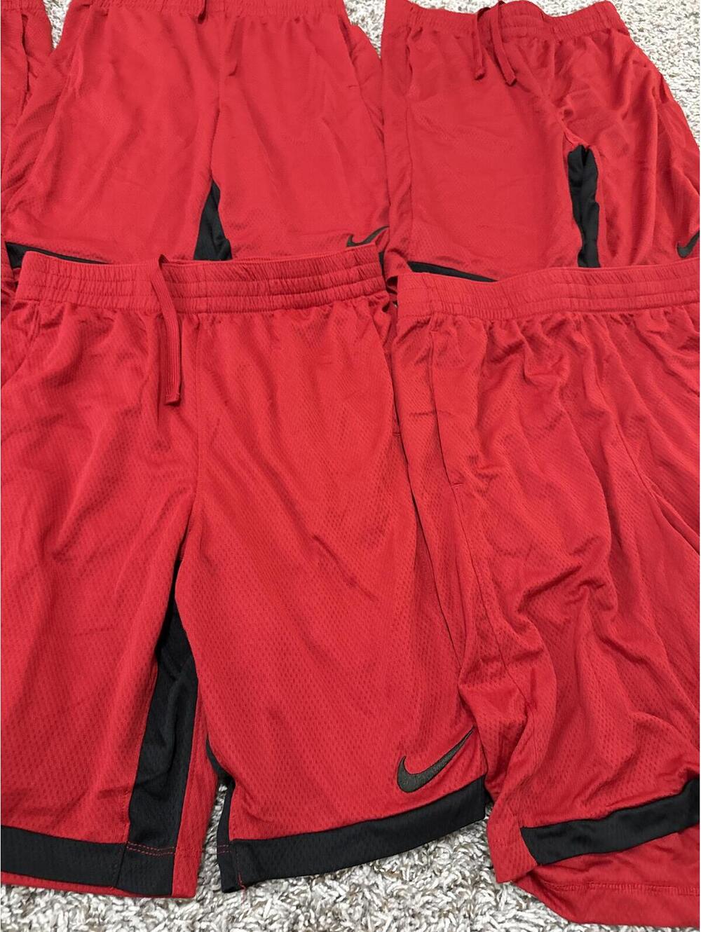 Nike Kids Red Black Basketball Active Dri-FIT Shorts XL Lot of 6 Bundle - Picture 3 of 5